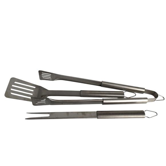 Weber Stainless Steel BBQ Grilling Tools Spatula Tongs Fork Never Used Utensils - Picture 7 of 10